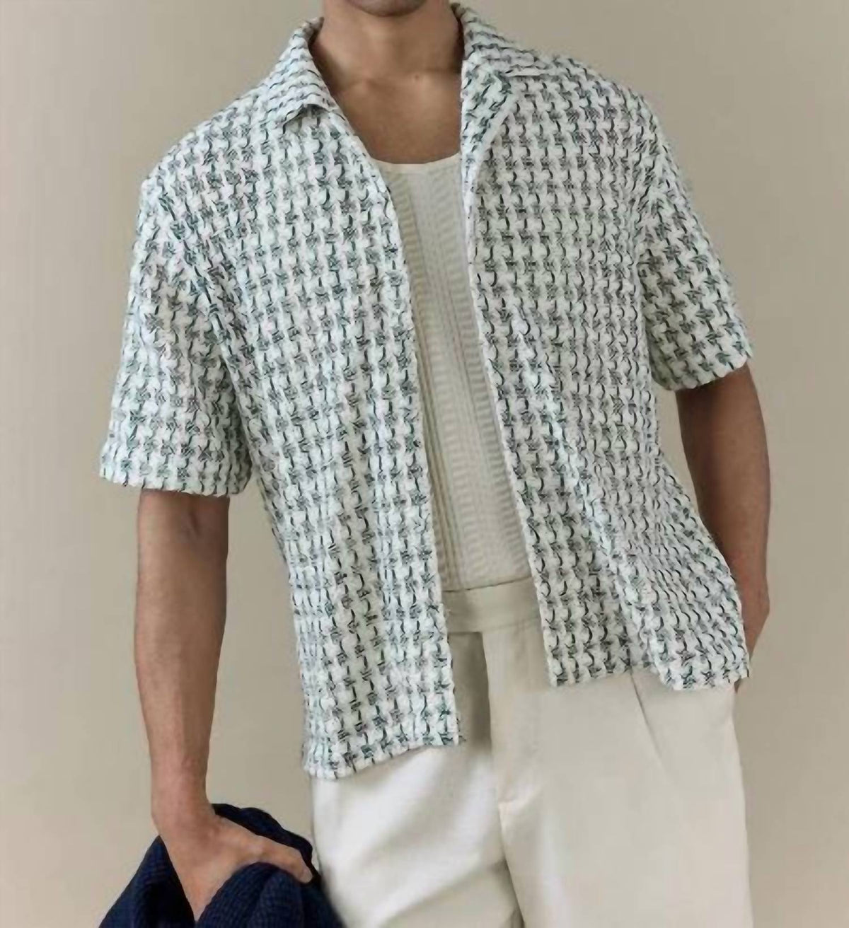 Percival - Freddie Crochet Boxy Shirt