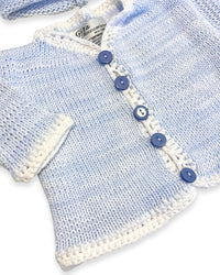 Gita - Boy's 2pc Tweed Cardigan With Hat