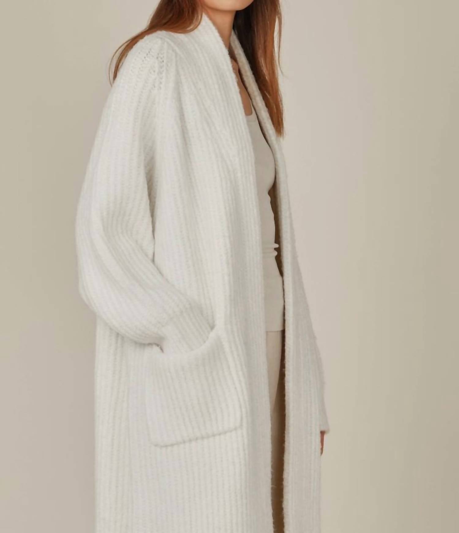 Grade & Gather - Long Shawl Collar Cardigan