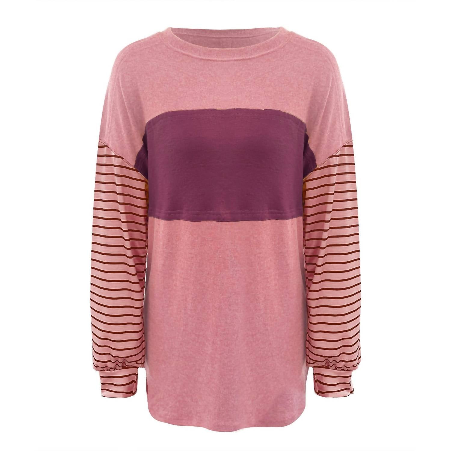 Lily Clothing - Color Block Striped Top