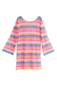 Shiraleah Miami Striped Coverup in multi - women's swimwear - alternate view
