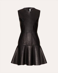 Valentino - Short Leather Mini Dress