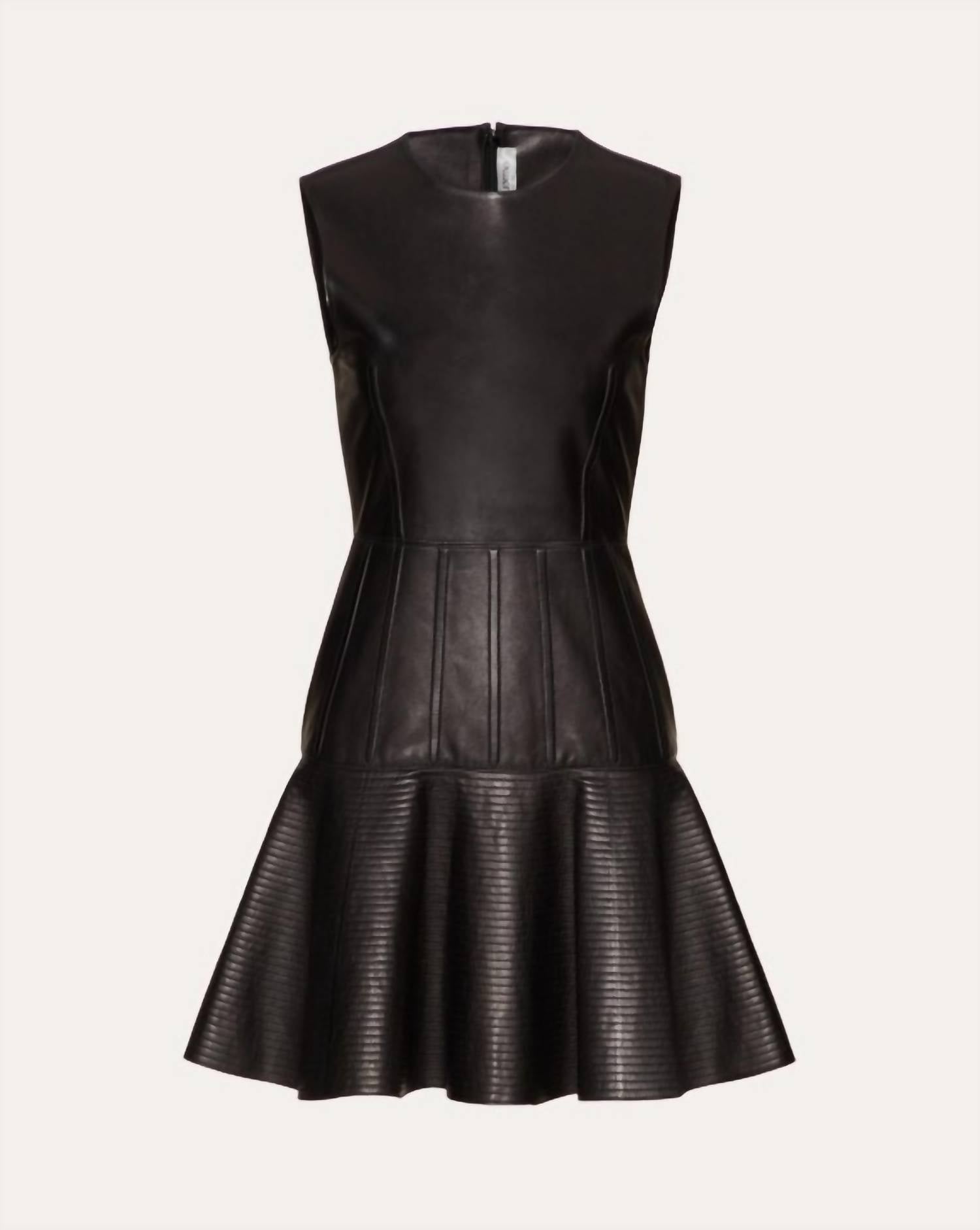 Valentino - Short Leather Mini Dress