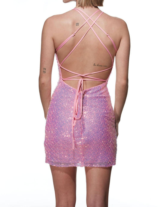 Alyce Paris - Strappy Back Sequin Dress