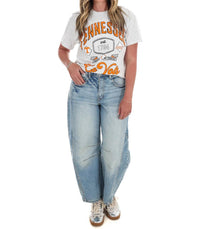 Livylu - Women's Tennessee Vols Patches Thrifted Tee