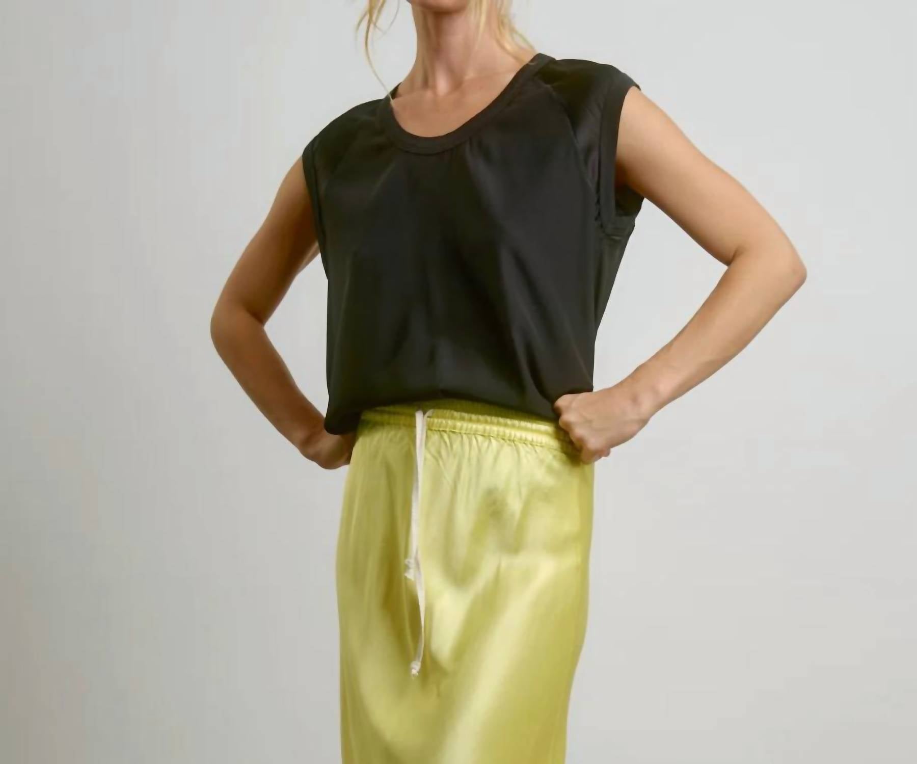 Aquarius Cocktail - Char Silk Cap Sleeve Baseball Tee