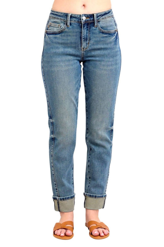 Judy Blue - Vintage Wash Boyfriend Jeans
