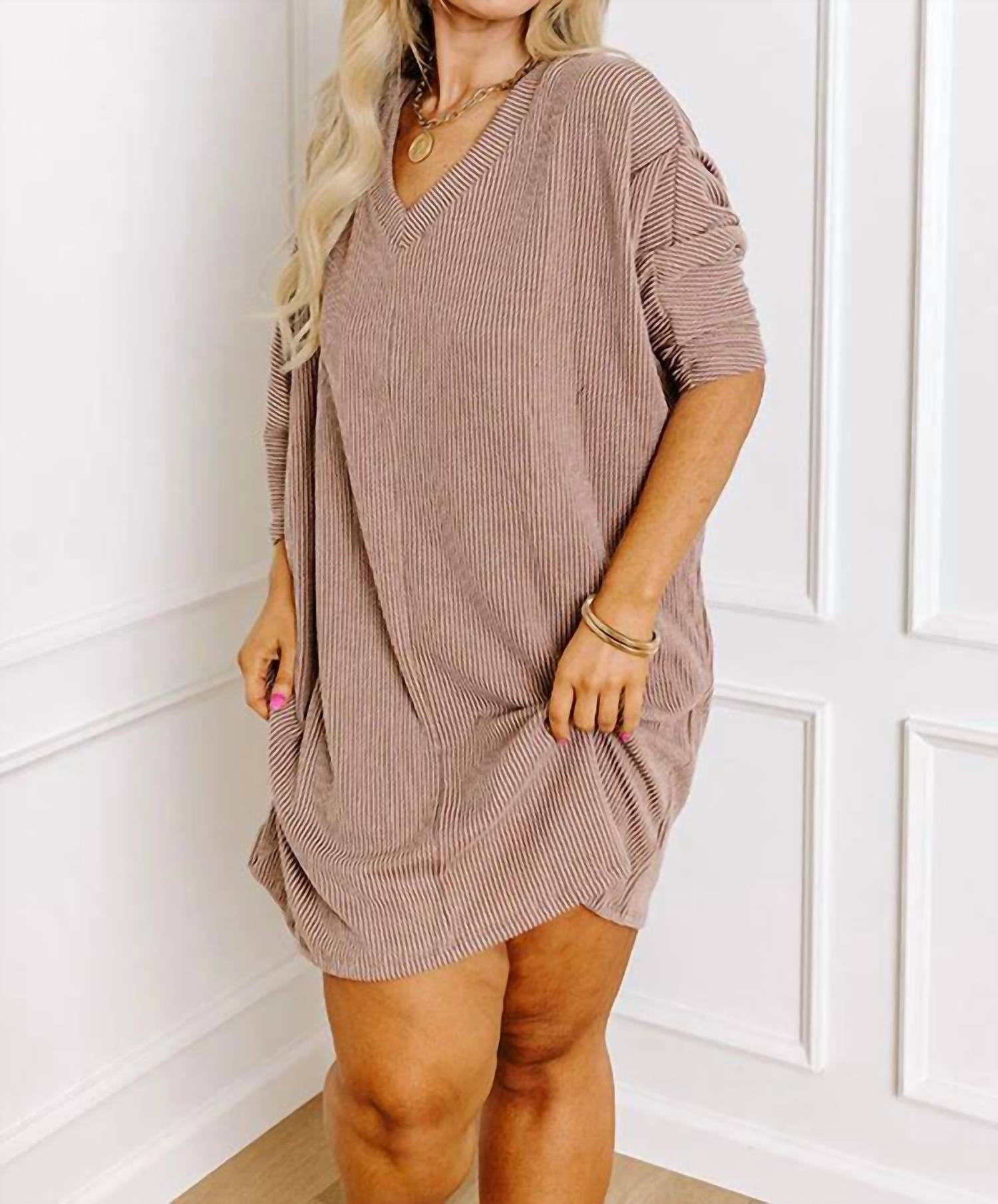 Entro - Casual Chats Shift Dress - Plus
