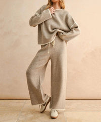 Miou Muse - Wide Leg Sweater Pants