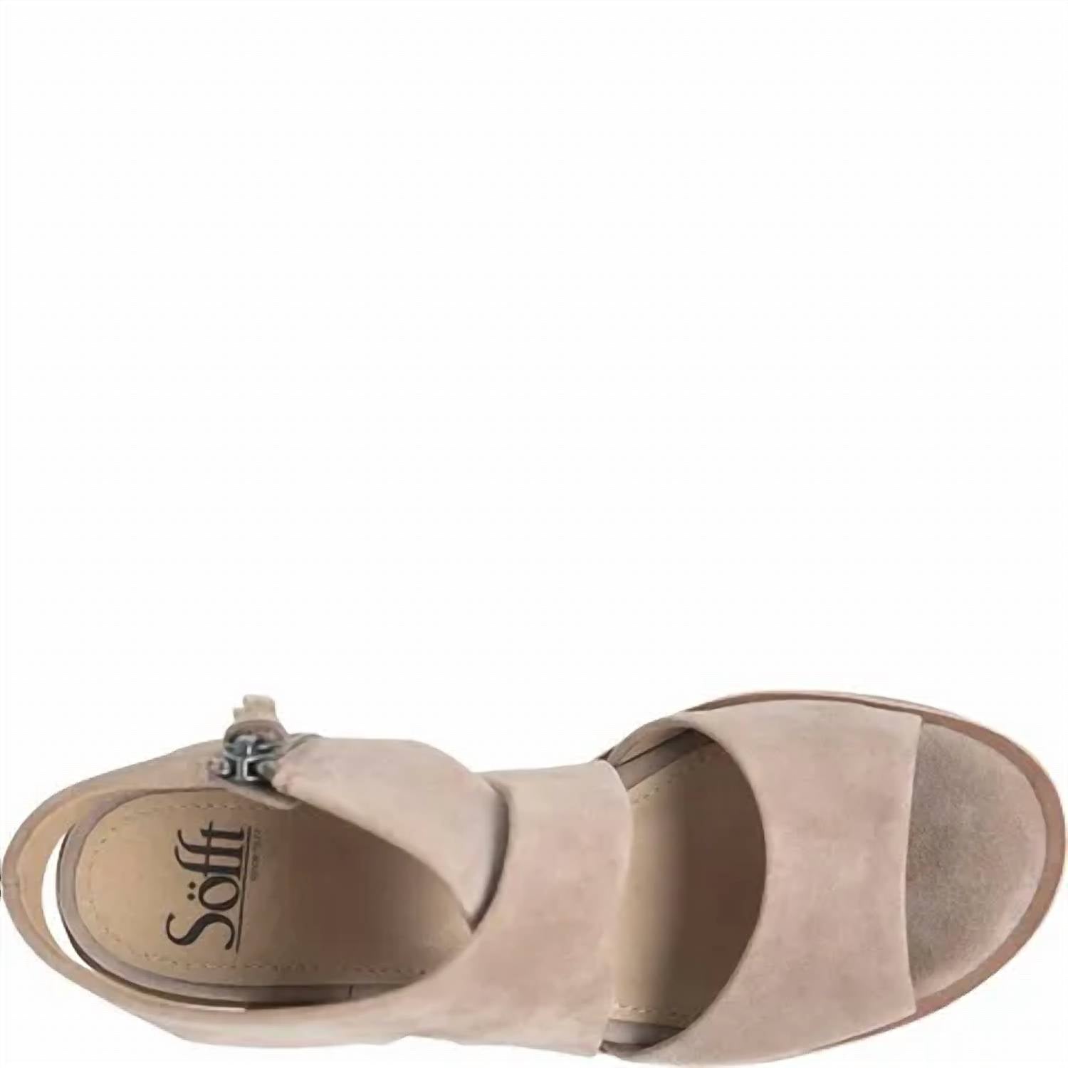 Sofft Women's Camille Sandal in stone suede - women's sandal - view 4