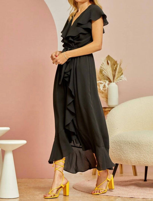 Andree By Unit - Ruffle Sleeve Maxi Dress