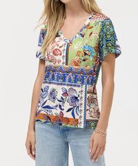 Johnny Was - Janie V-neck Flutter Sleeve Tee