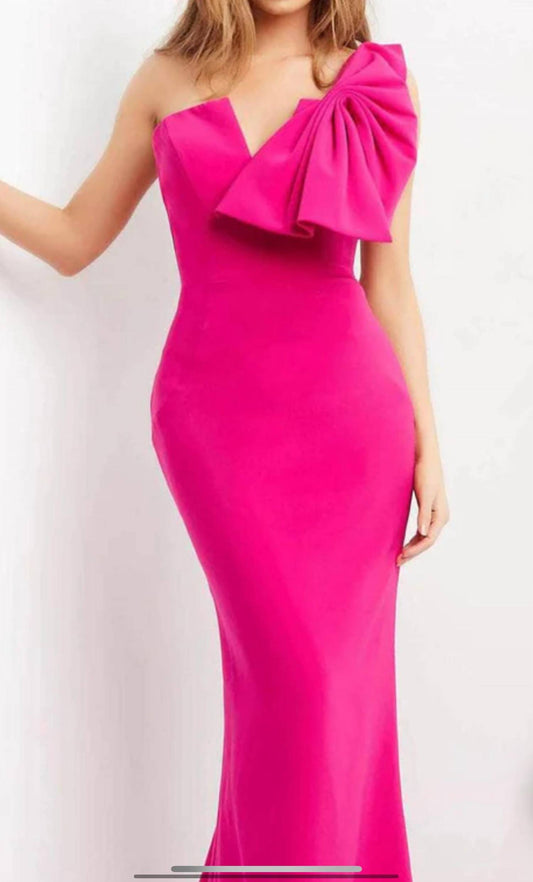 Jovani - strapless with bow mermaid dress