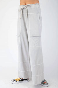 Easel - Josie Mineral Washed Terry Knit Pants