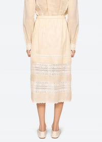 Sea - Pippa Solid Midi Skirt