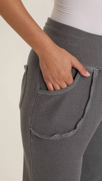 Wearables Kiefer Slim Leg Crepe Knit Pants in nebulous pigment - women's pants - view 4