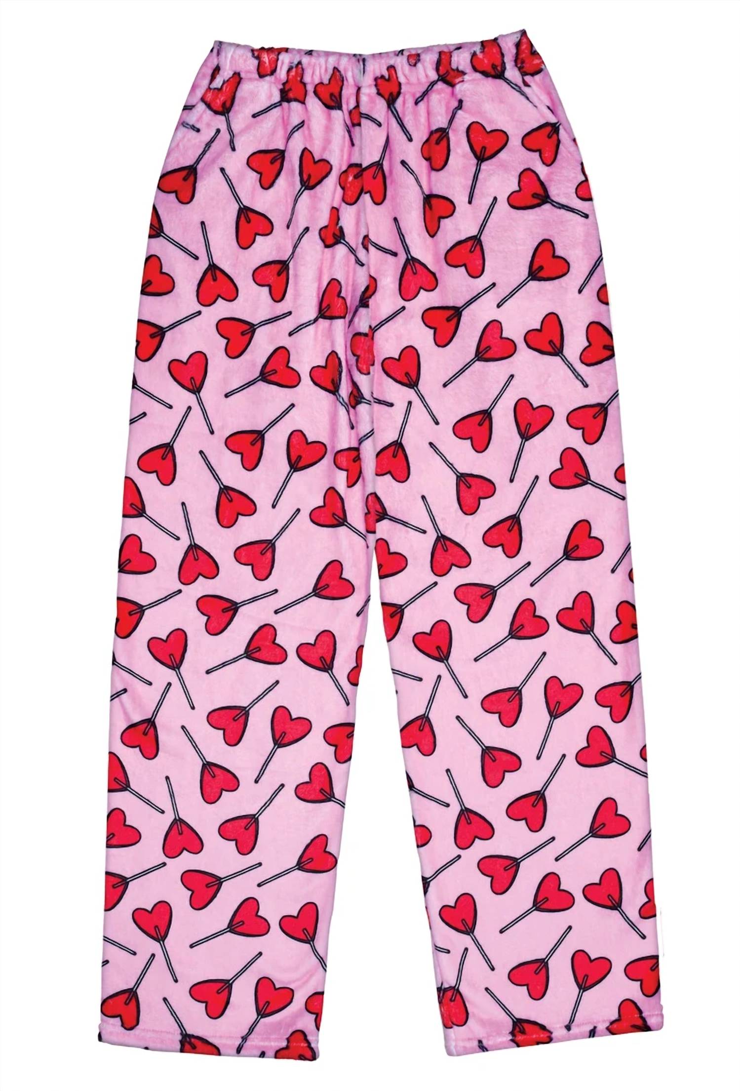 Iscream - Girl's Lollipop Hearts Plush Pants