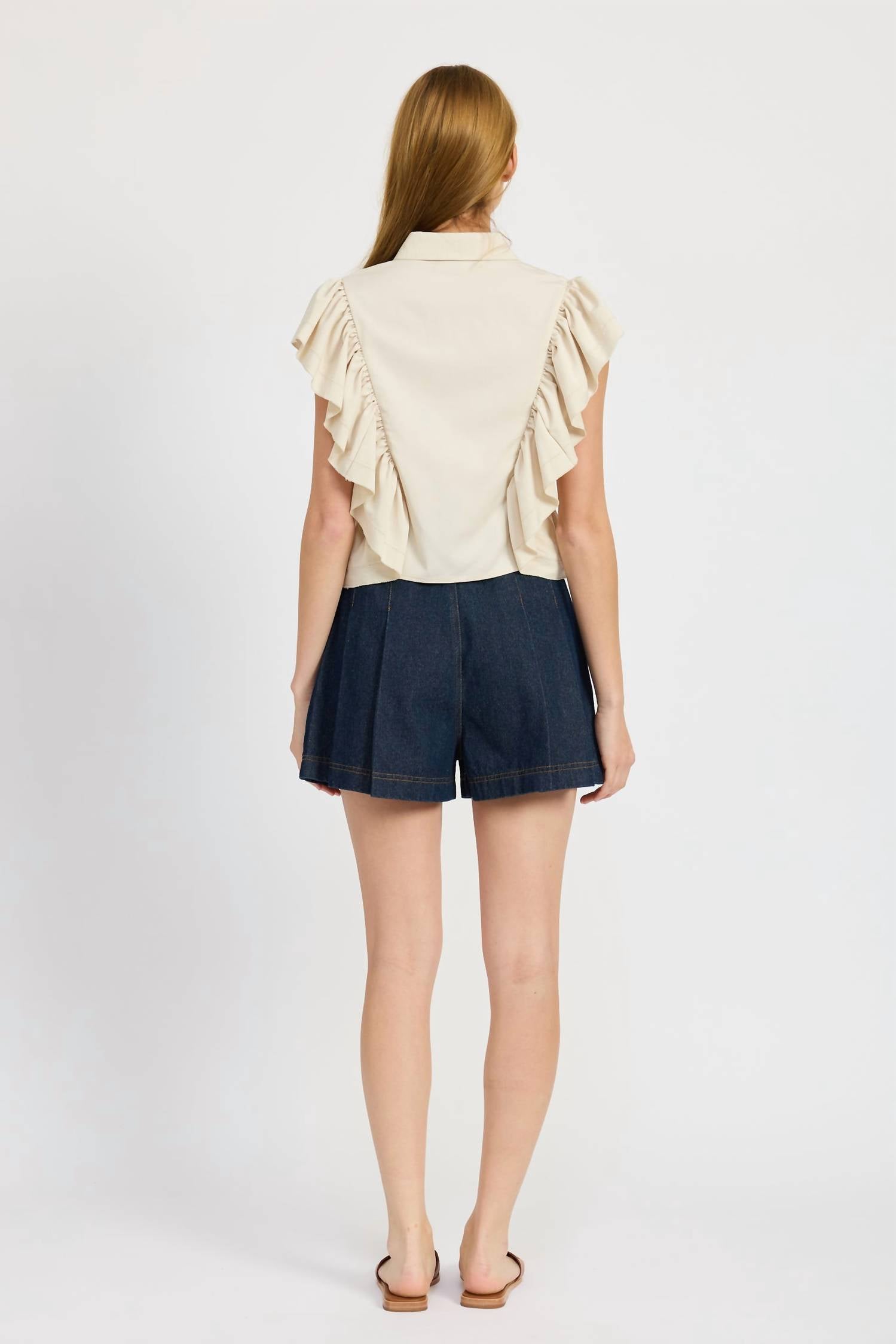En Saison - Addison Ruffled Top