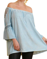 Umgee - Off The Shoulder Lace Top - Plus