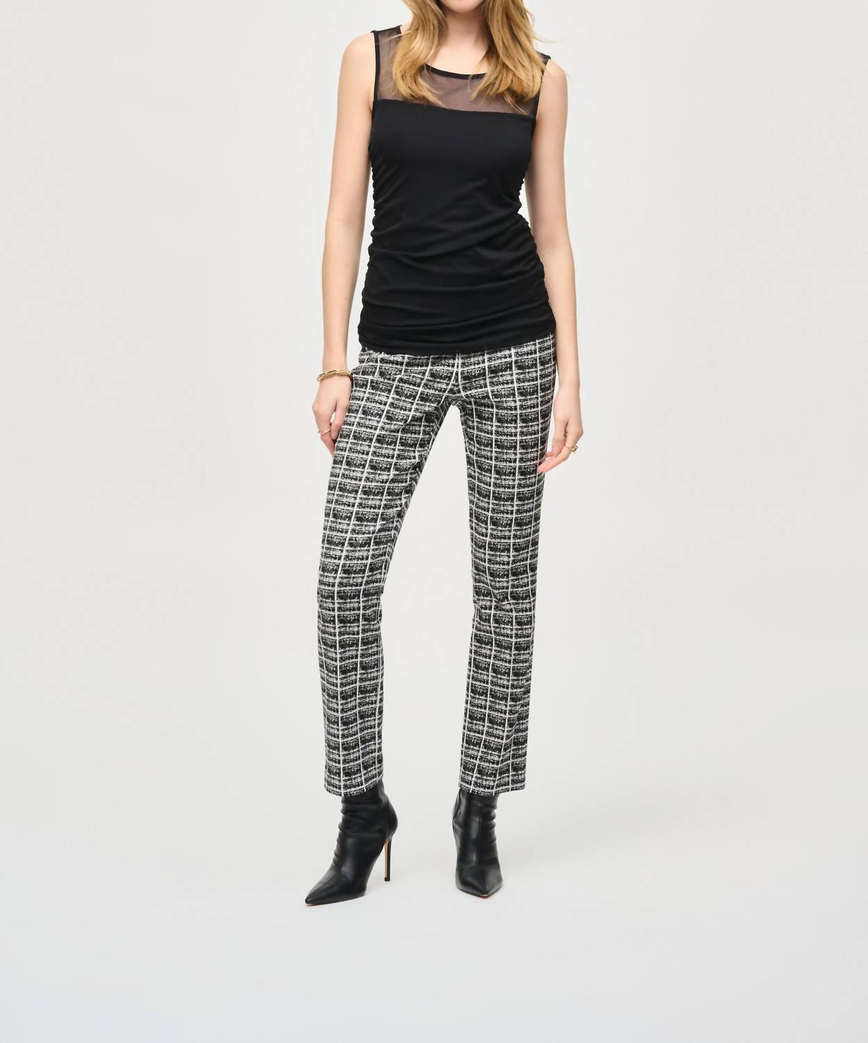 Joseph Ribkoff - MESH SLEEVELESS FITTED TOP