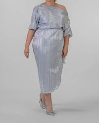 Never Fully Dressed - Plisse Jaspre Wrap Skirt - Plus