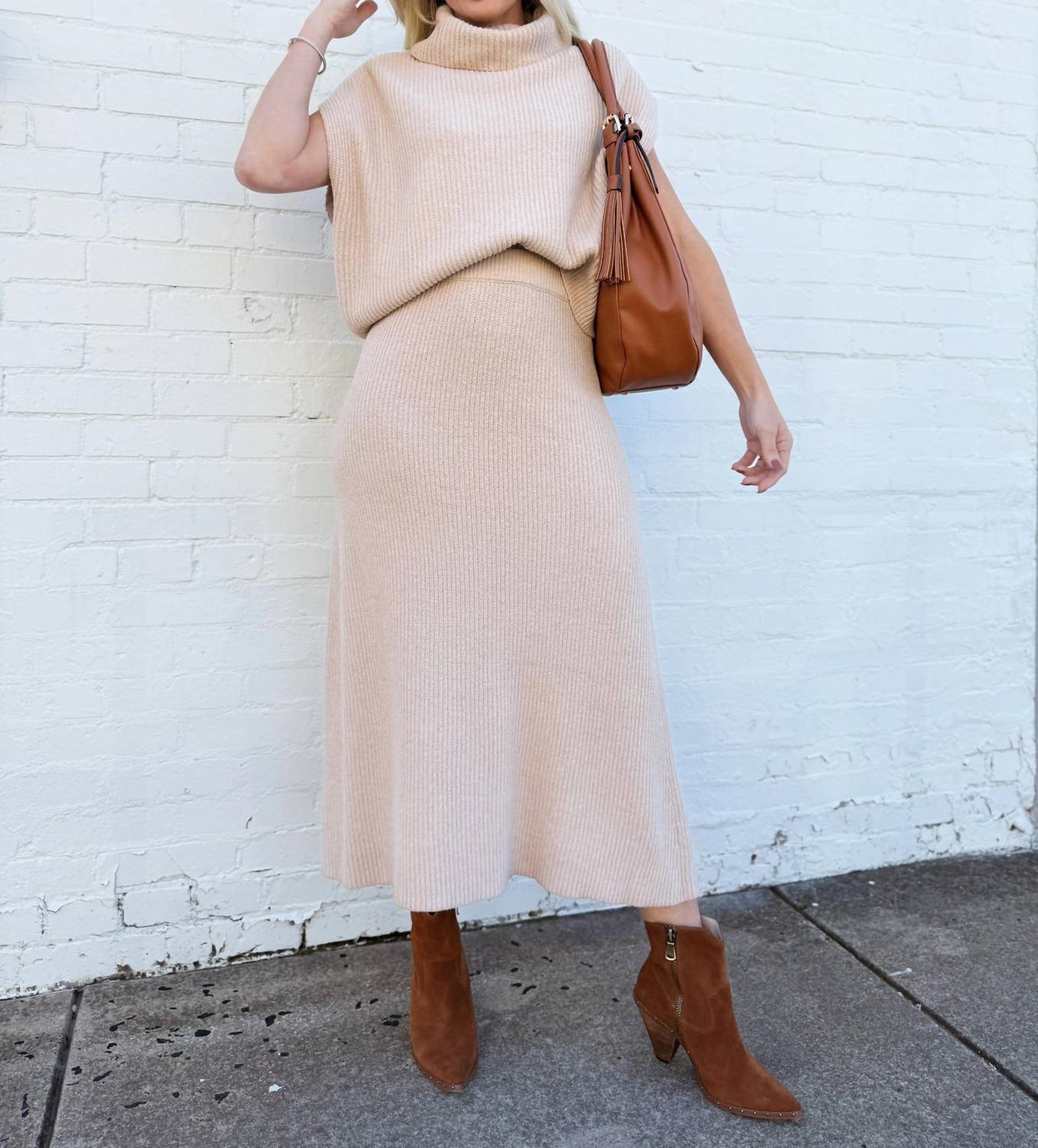 Sadie & Sage - Crosby Sweater Midi Skirt