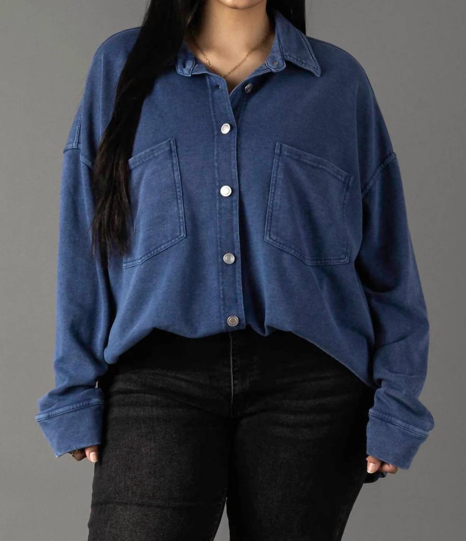 Panache - Kaitlyn Oversized Button Up Shacket