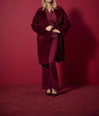 Joseph Ribkoff - Faux Fur Straight Coat