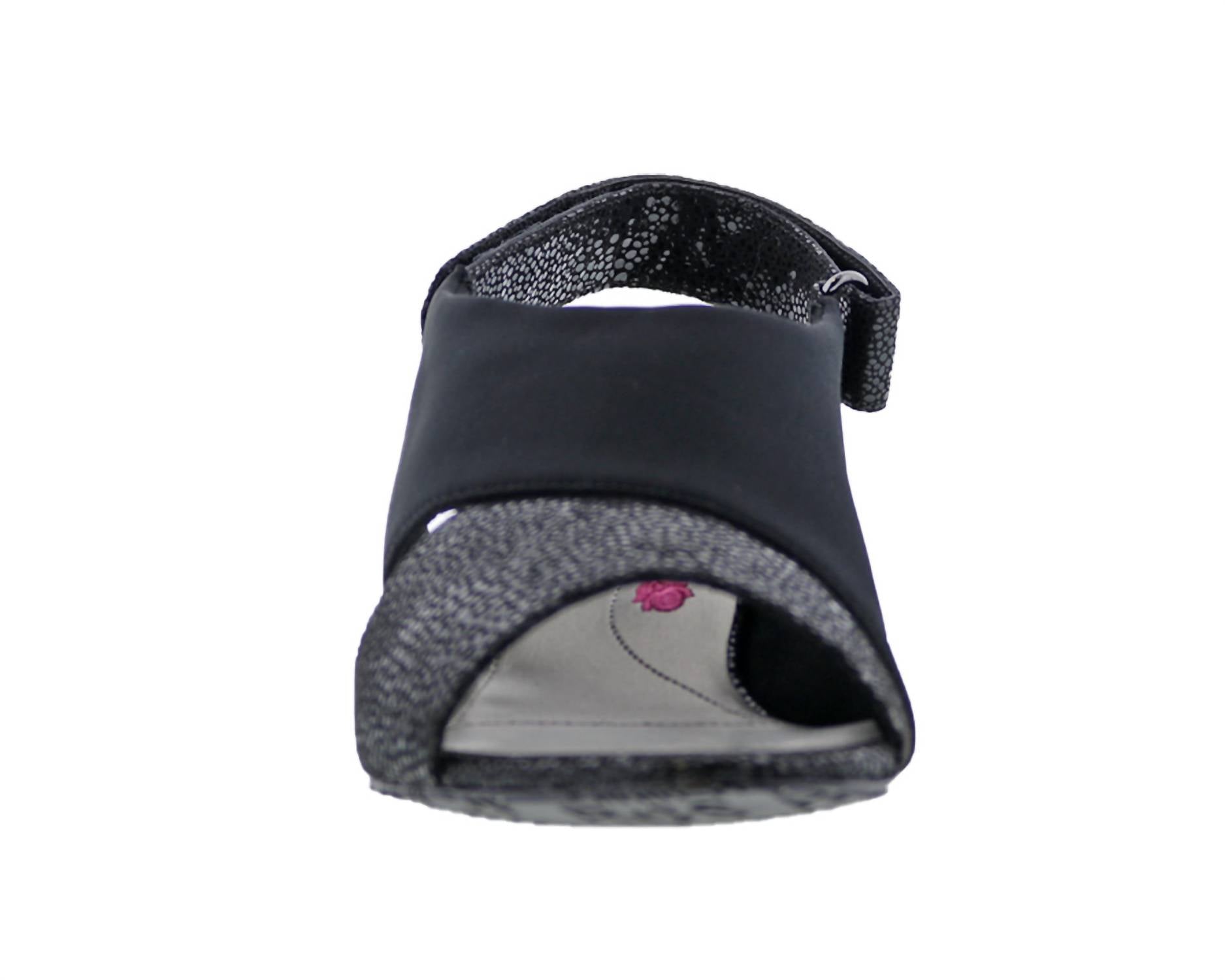 Ros Hommerson Women's Venture Wedge Heel Sandals in black combo - women's sandal - view 4