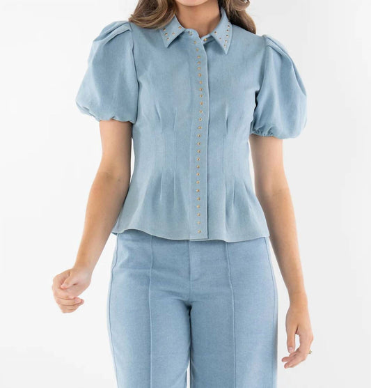 Emily Mccarthy - Britt Puff Sleeve Top