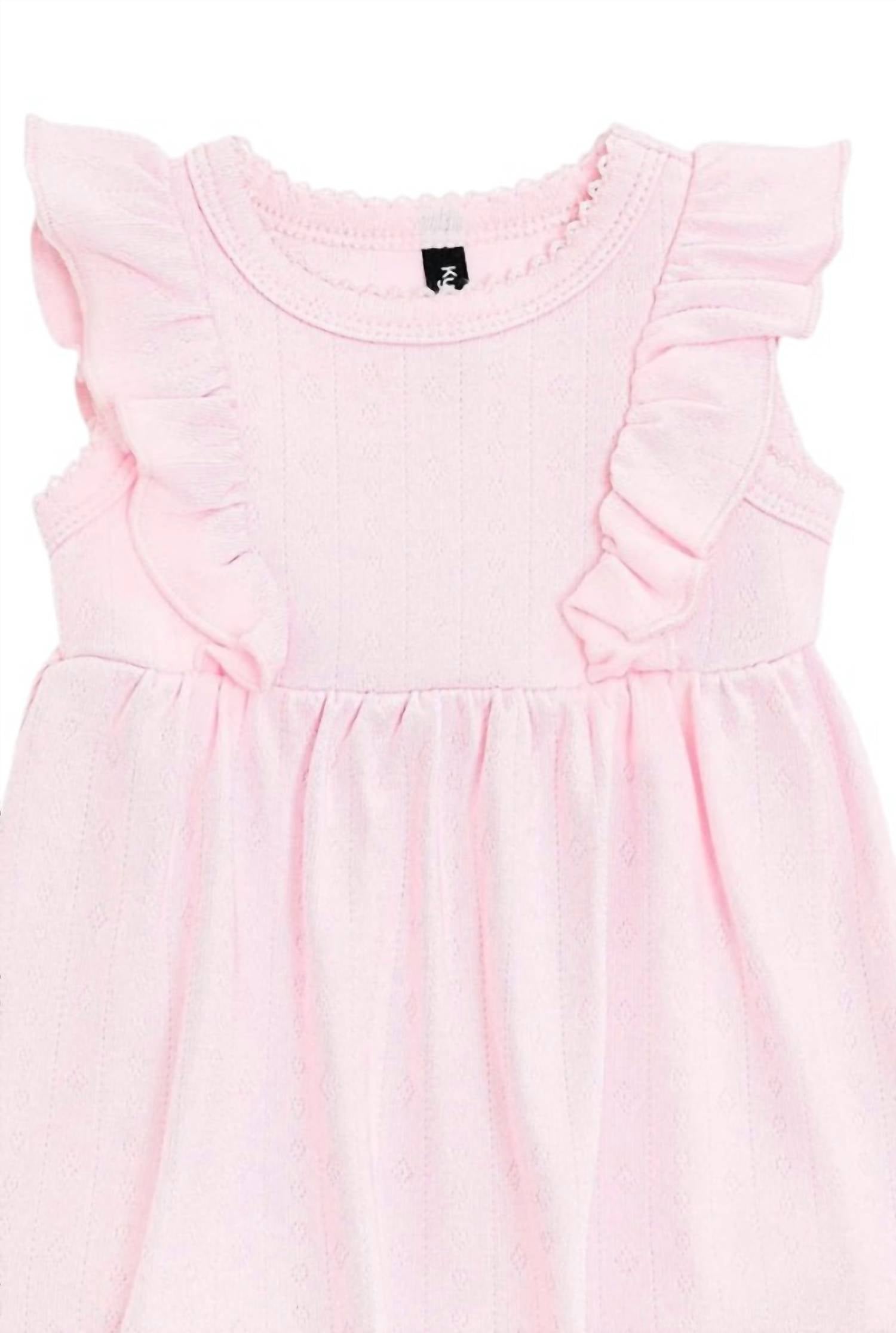 Kyte Baby - Girls Pointelle Bodysuit Dress