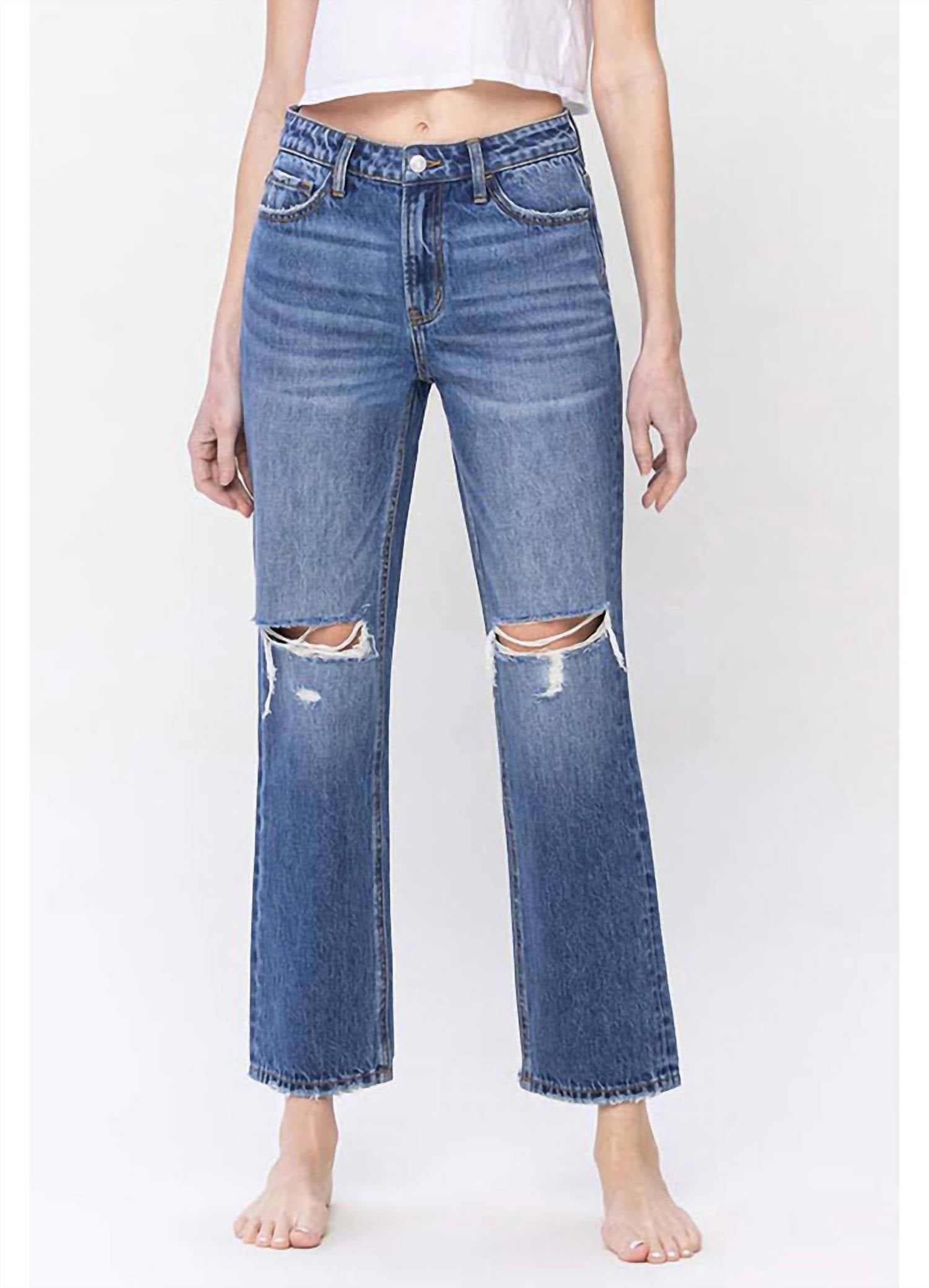 Vervet By Flying Monkey - High Rise Straight Leg Jeans
