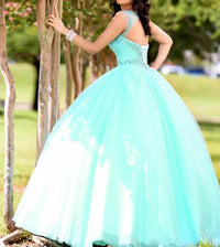 Karishma Creations Women's Prom Dress in mint - women's dress - detail view