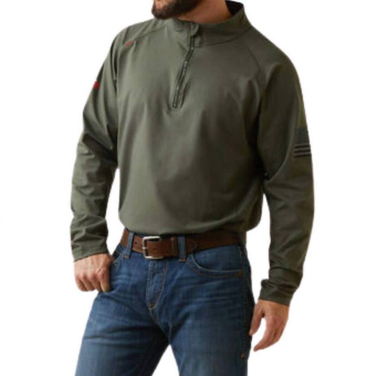 Ariat - Combat Stretch Patriot 1/4 Zip Work Shirt