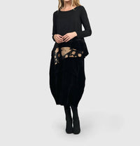 Alembika - Licorice Velvet Skirt
