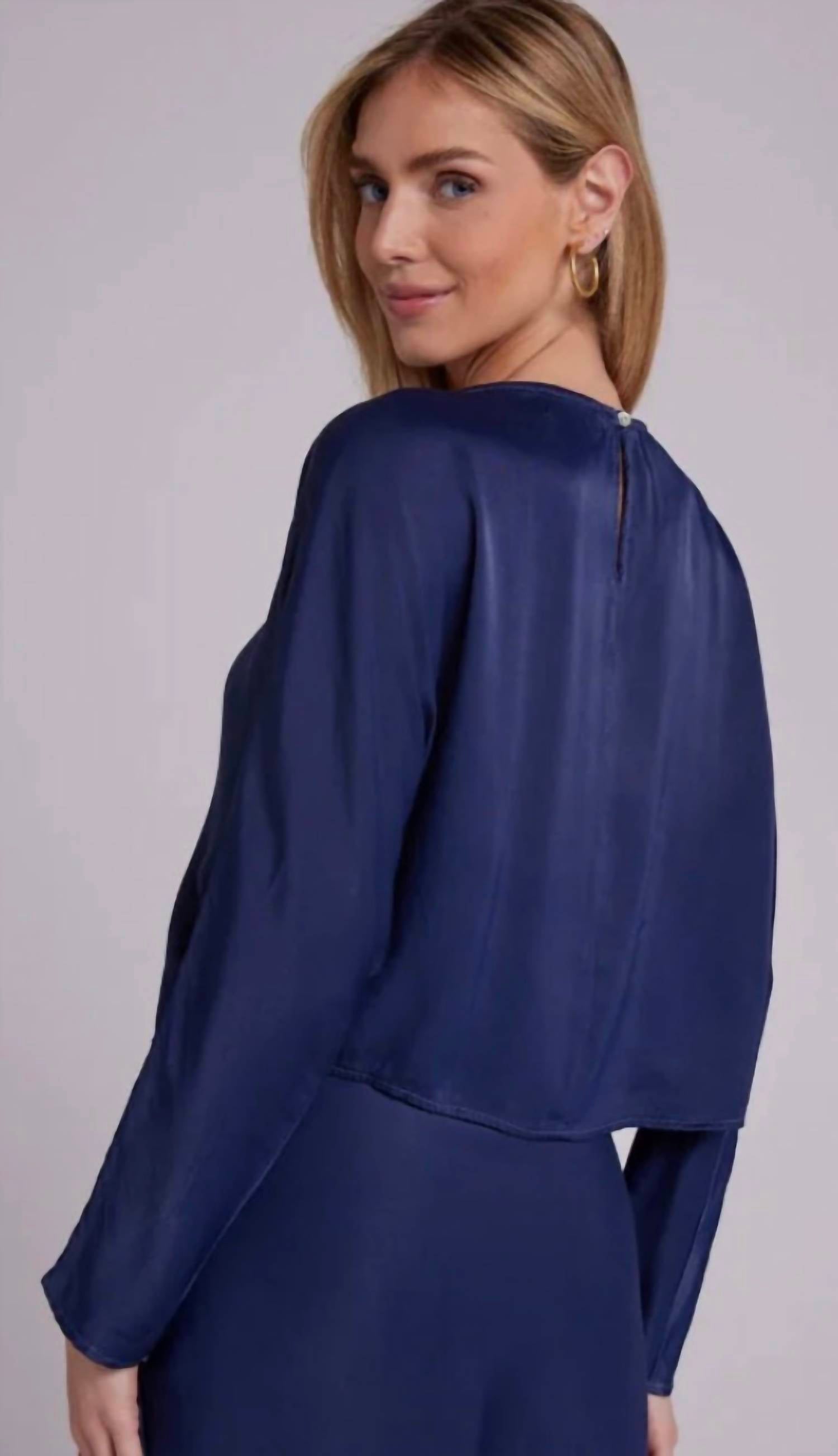 Bella Dahl - Dolman Satin Sleeve Blouse