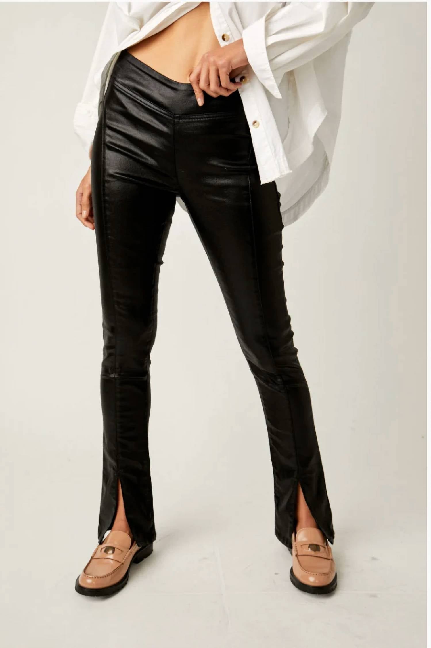 Desigual - Free People Double Dutch Faux Leather Pants