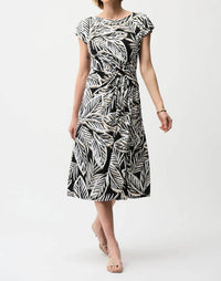 Joseph Ribkoff - Tropical Print Midi Flare Dress