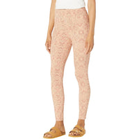 prAna Women's Bohemia Hill Flare Crop Pants in pink sand mosaic - women's pants