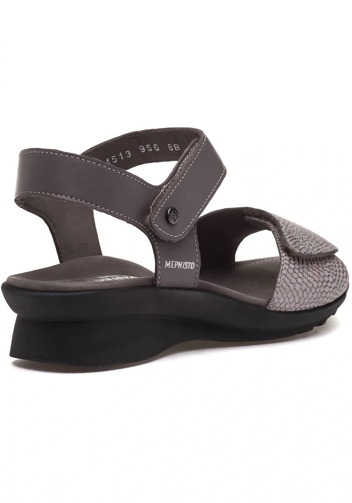 MEPHISTO Women's Patty Sandals in gray - women's sandal - detail view