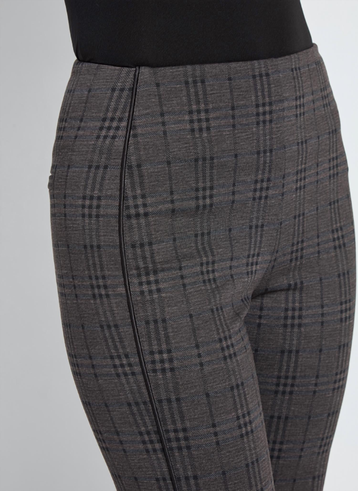 Lysse - Patterned High Waist Ponte Trouser
