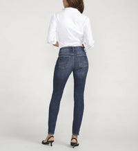 Silver Jeans Co Elyse Skinny Jeans in medium indigo - women's jeans - alternate view