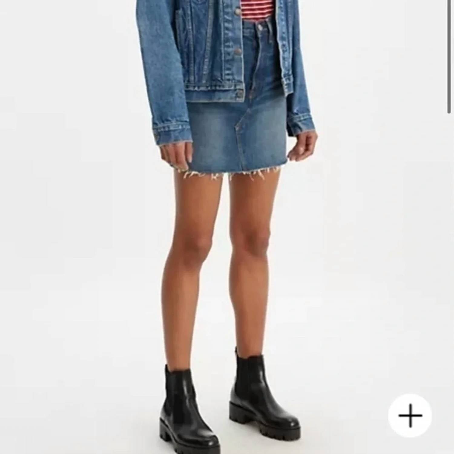 Levi'S - High Rise Deconstructed Button Fly Skirt