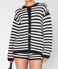 Show Me Your Mumu Inez Cardigan in black white 1 - women's cardigan