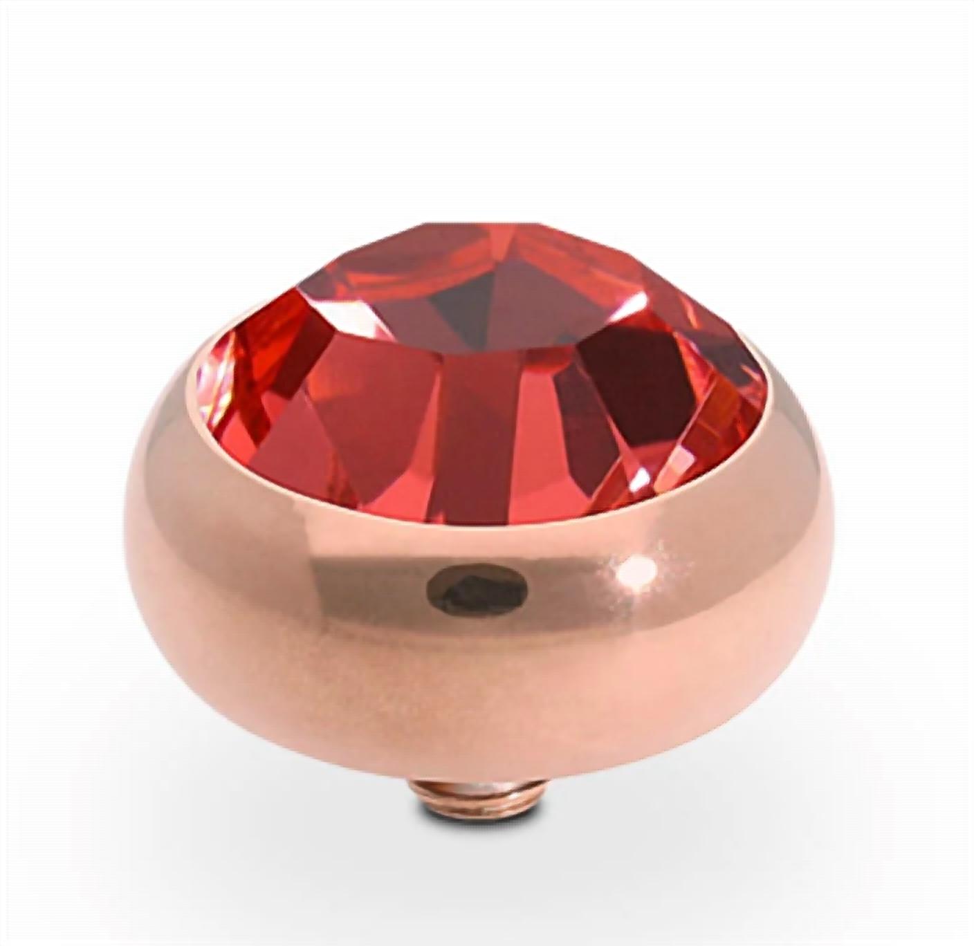 Qudo Women's Sesto 10mm Jewelry Topper in padparadscha rose gold - women's jewelry