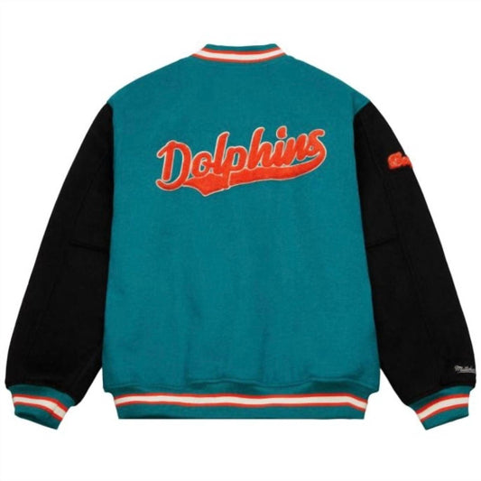 Mitchell & Ness - Nfl Miami Dolphin Team Legacy Varsity Jacket