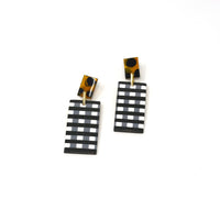 Sunshine Tienda - Women's Gingham Cabana Earrings