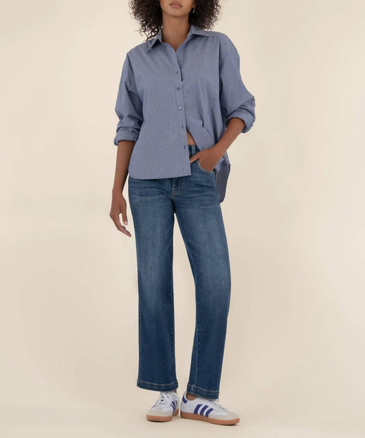 Kut From The Kloth - Pattie High Rise Straight Leg Jeans