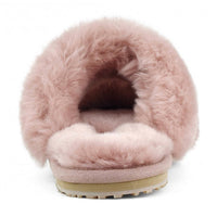 Mou - Women's 2 Stripes Sheepskin Fur Slipper