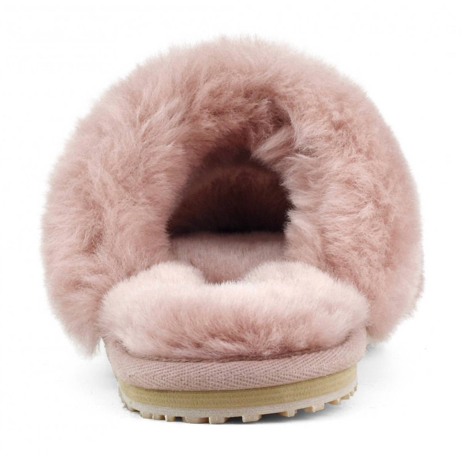 Mou - Women's 2 Stripes Sheepskin Fur Slipper
